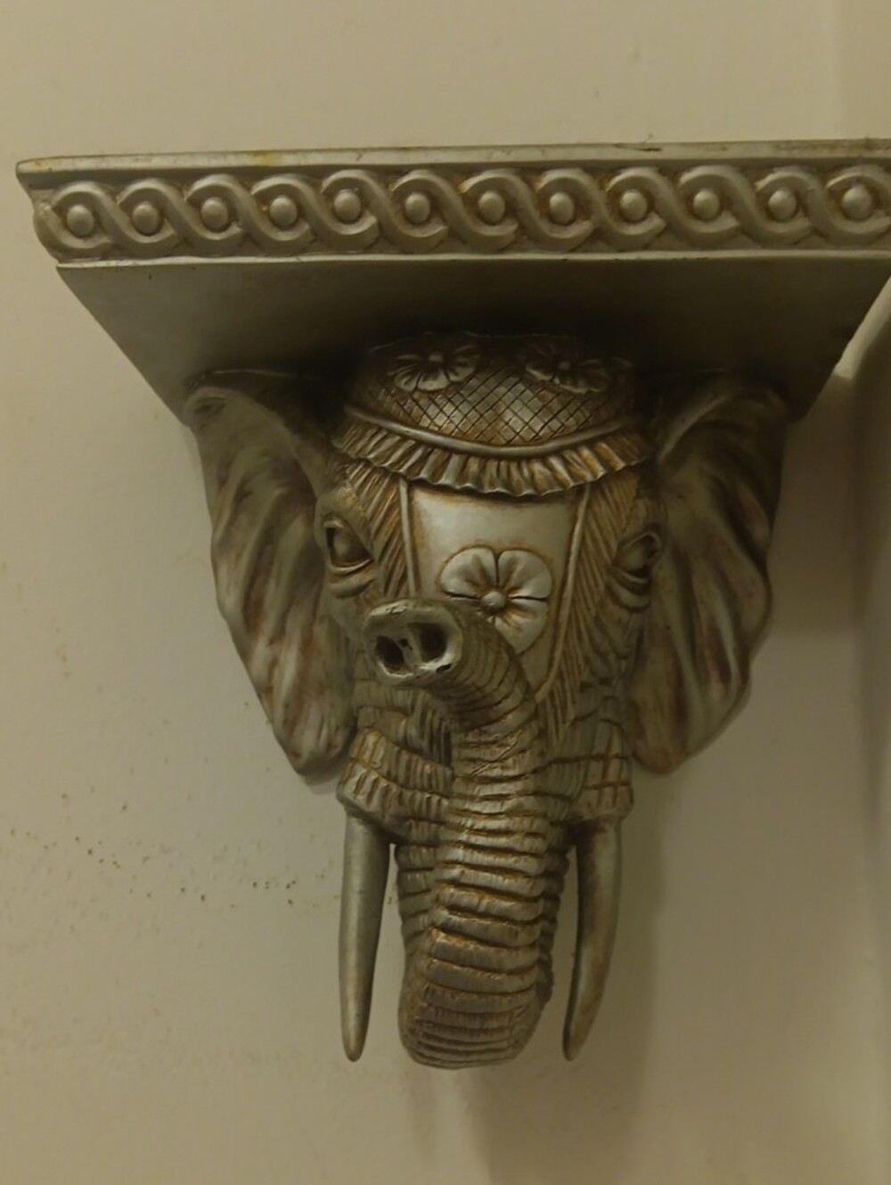 Wall deco elephant gold Accent 10x 9.5"
